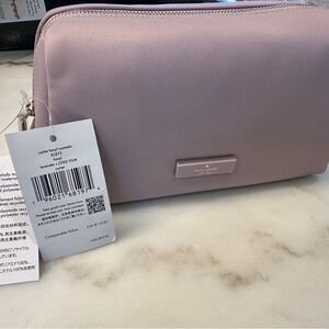 NWT Kate Spade Lavender Carter Cosmetic Nylon Pouch